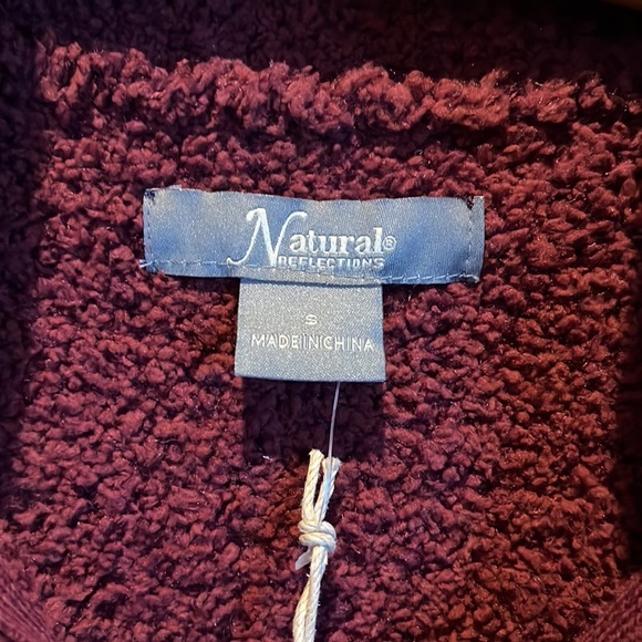 NWT Natural Reflections Sherpa 1/4 zip size small - Picture 7 of 8